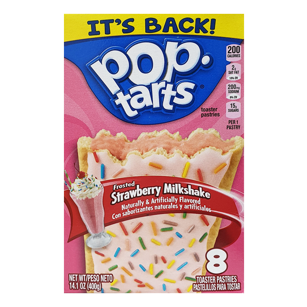 Pop tarts strawberry milshake