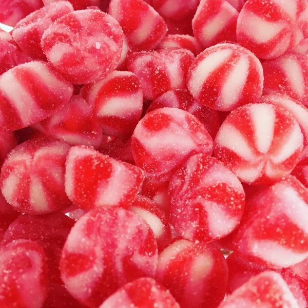 Bisous twist rouge sucré