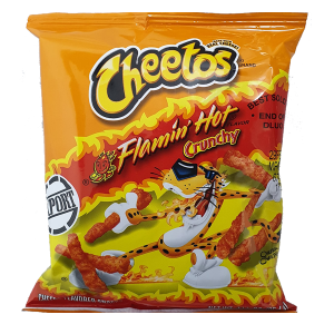 Cheetos flamin’hot crunchy